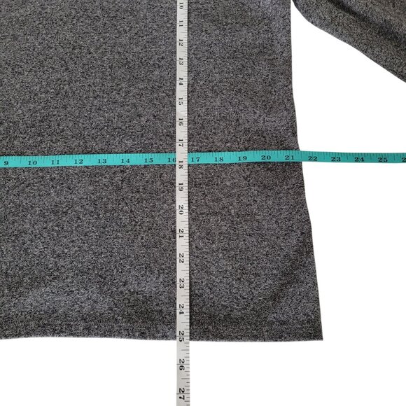 LONG SLEEVE GREY SWEATER WITH STUDDED V-NECK SIZE XL - Picture 9 of 9